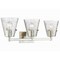 Z-Lite Analia Vanity, 3-Light, 26.25 In.W x 7.5 In.L x 9.25 In.H, Brushed Nickel/Clear Ribbed 1101-3V-BN - alternate 3